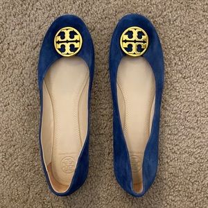 Tory Burch Navy Blue flats size 9 - ONLY WORN ONCE